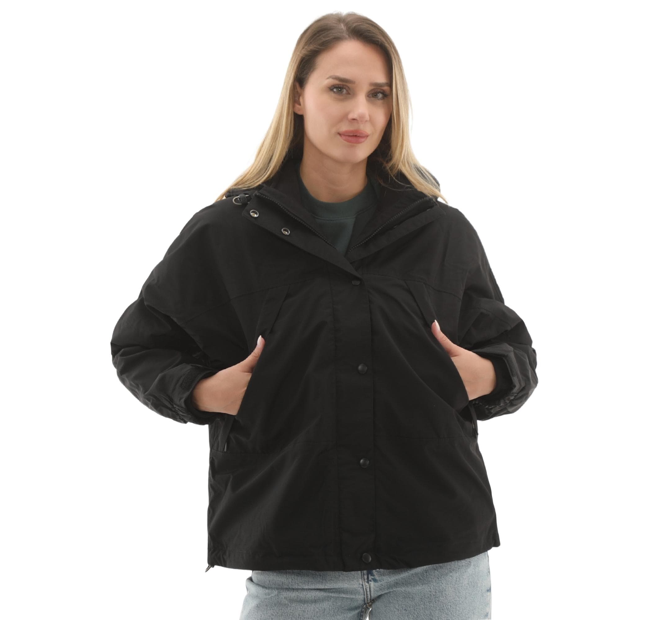 Timberland Timberland Wınnıck Waterproof 3In1 Jacket - Fleece Kadın Mont Siyah