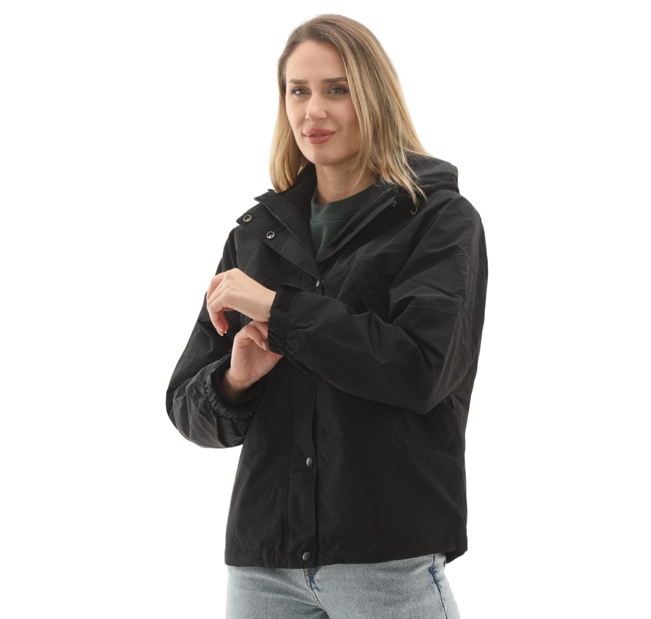 Timberland Timberland Wınnıck Waterproof 3In1 Jacket - Fleece Kadın Mont Siyah - 3