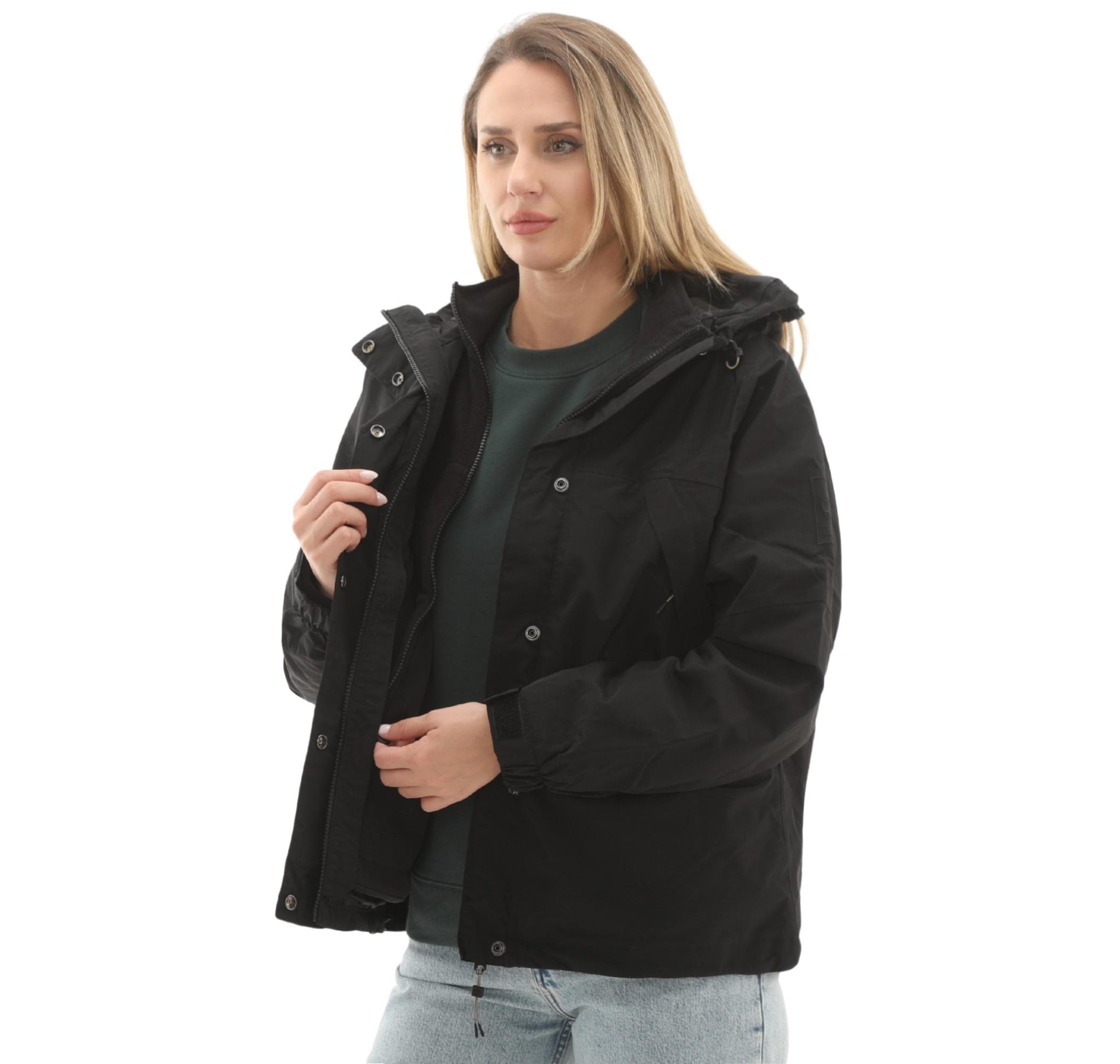 Timberland Timberland Wınnıck Waterproof 3In1 Jacket - Fleece Kadın Mont Siyah - 6