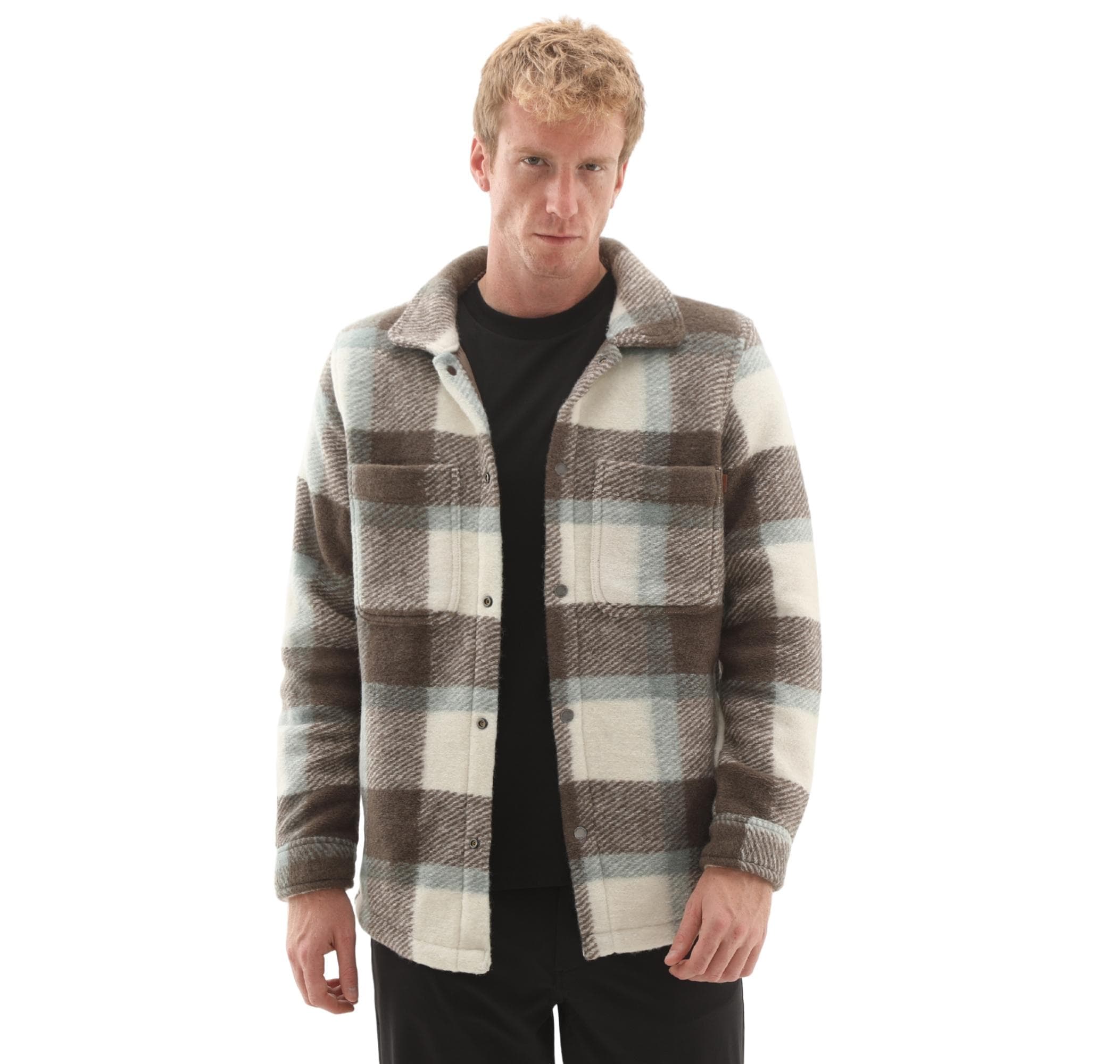 Timberland Timberland Wool Blend Shacket Erkek Ceket Gri