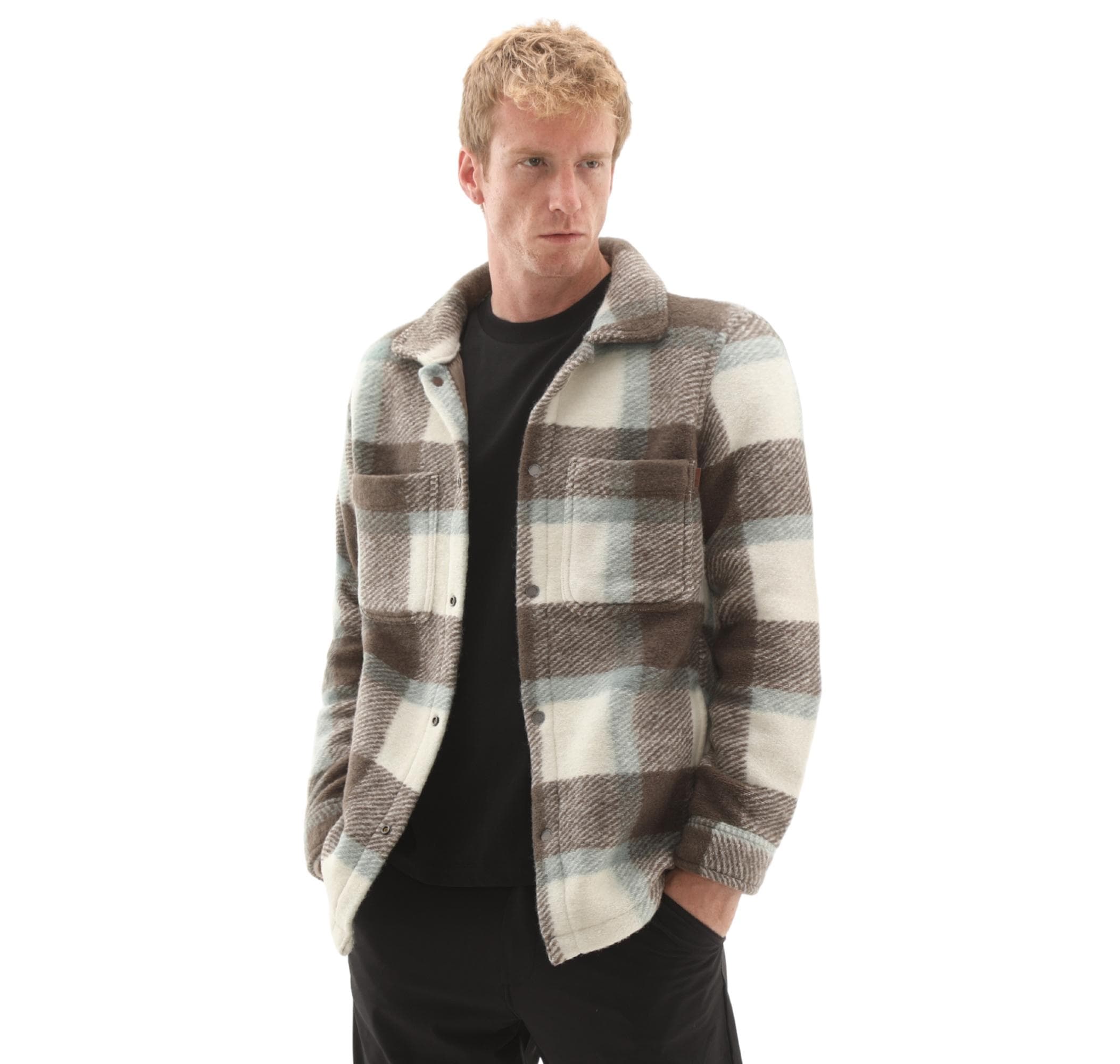 Timberland Timberland Wool Blend Shacket Erkek Ceket Gri - 4