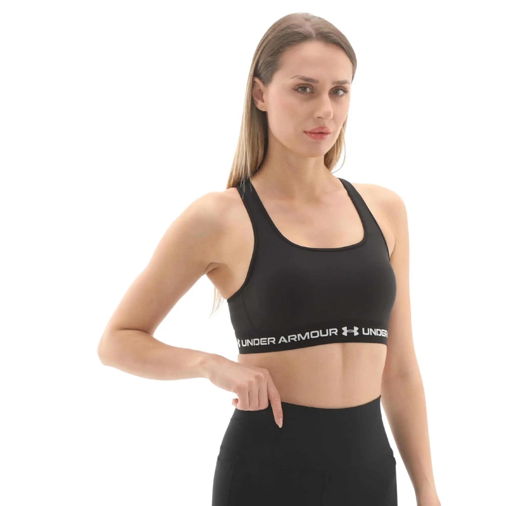 Under Armour Under Armour Crossback Mid Bra Kadın Büstiyer Siyah - 2