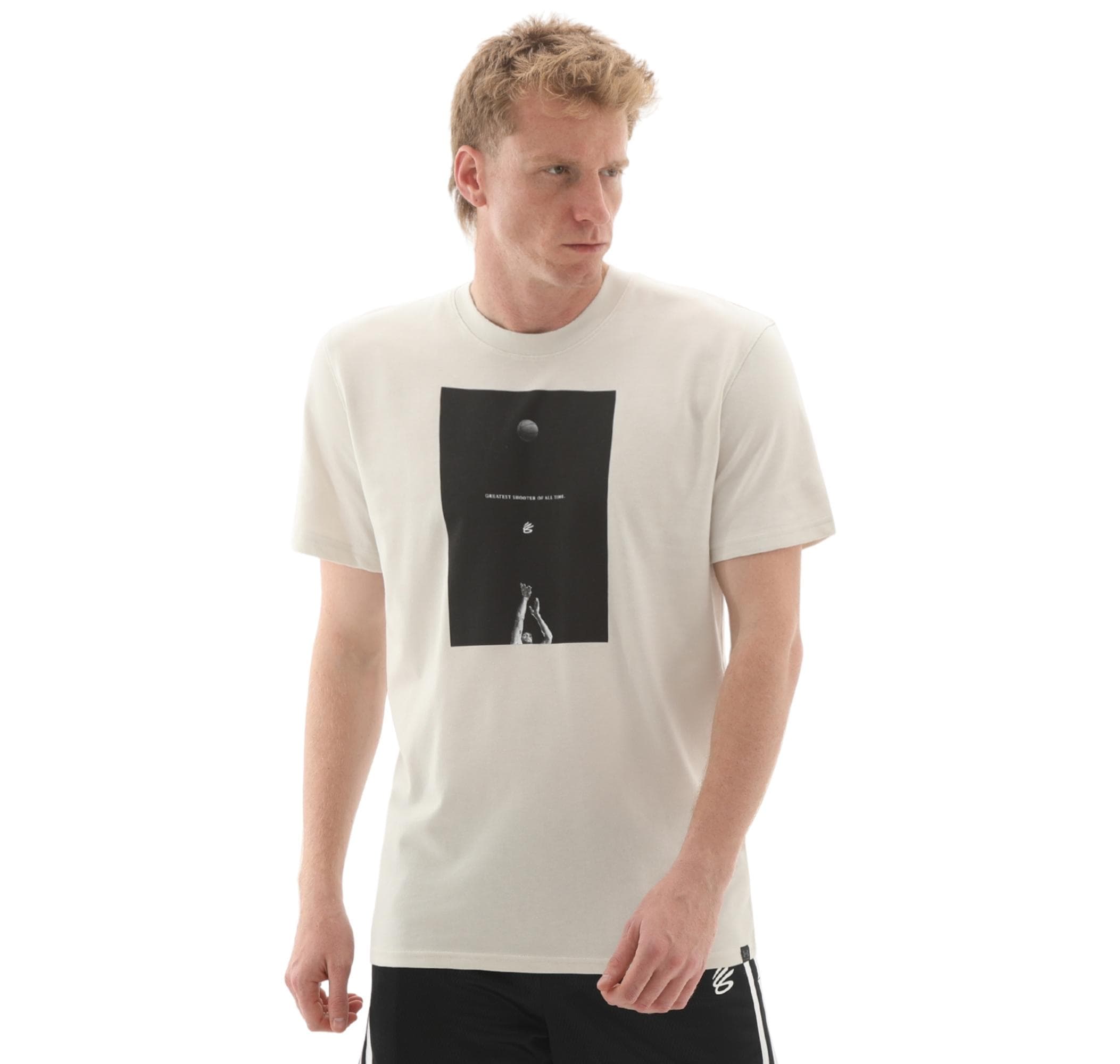 Under Armour Under Armour Curry Greatest Shooter Tee Erkek T-Shirt Krem - 2