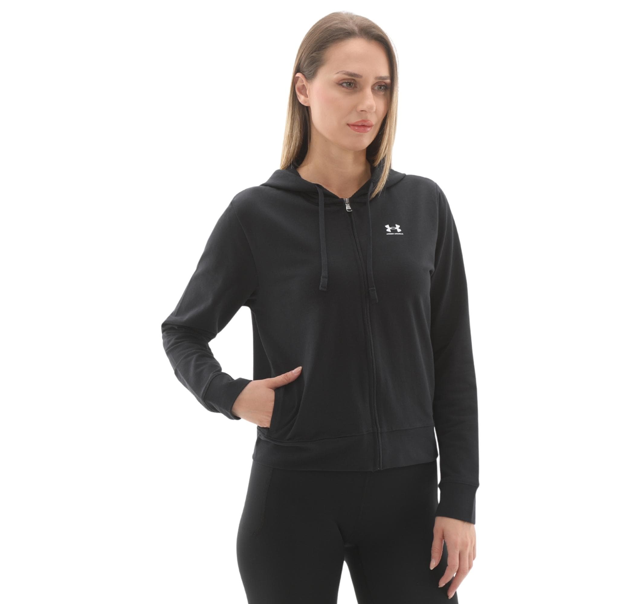 Under Armour Under Armour Sport Terry Fz Kadın Ceket Siyah - 3