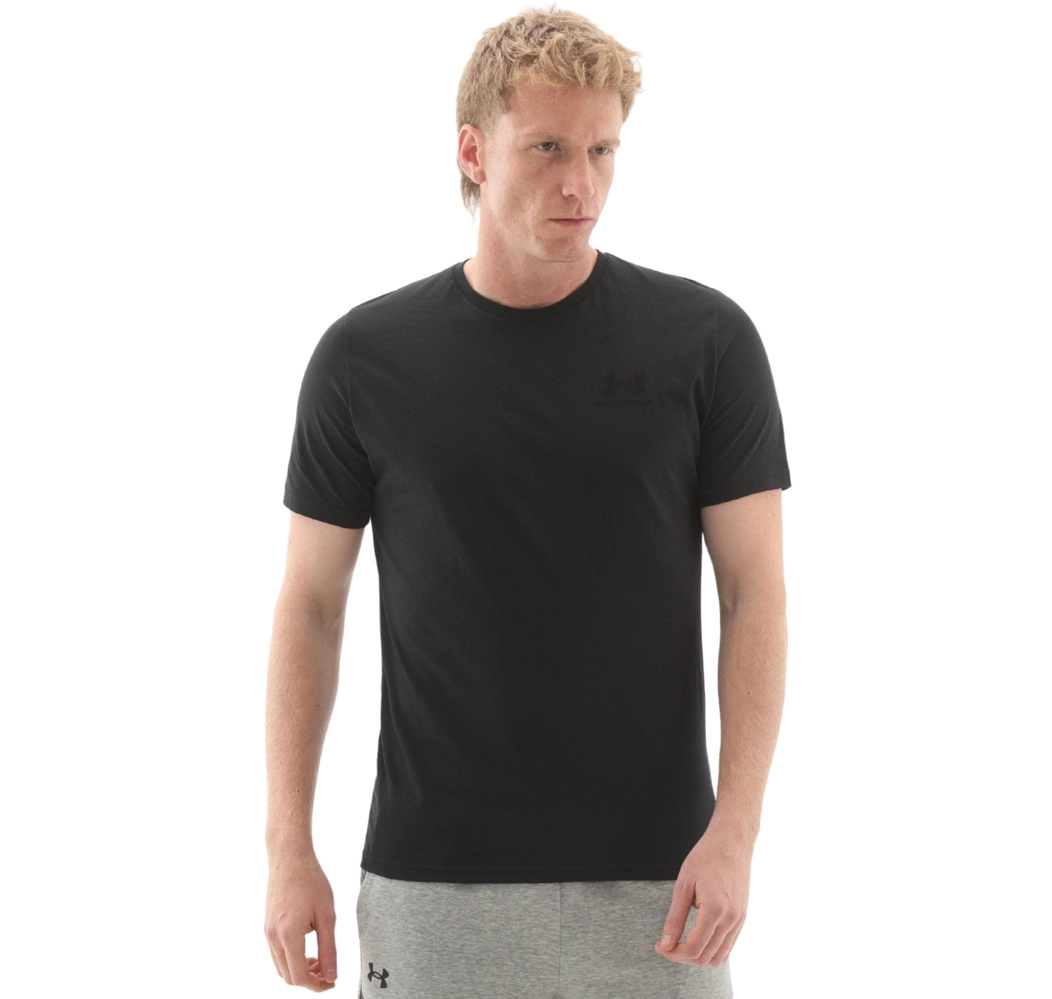 Under Armour Under Armour Sportstyle Left Chest Ss Erkek T-Shirt Siyah