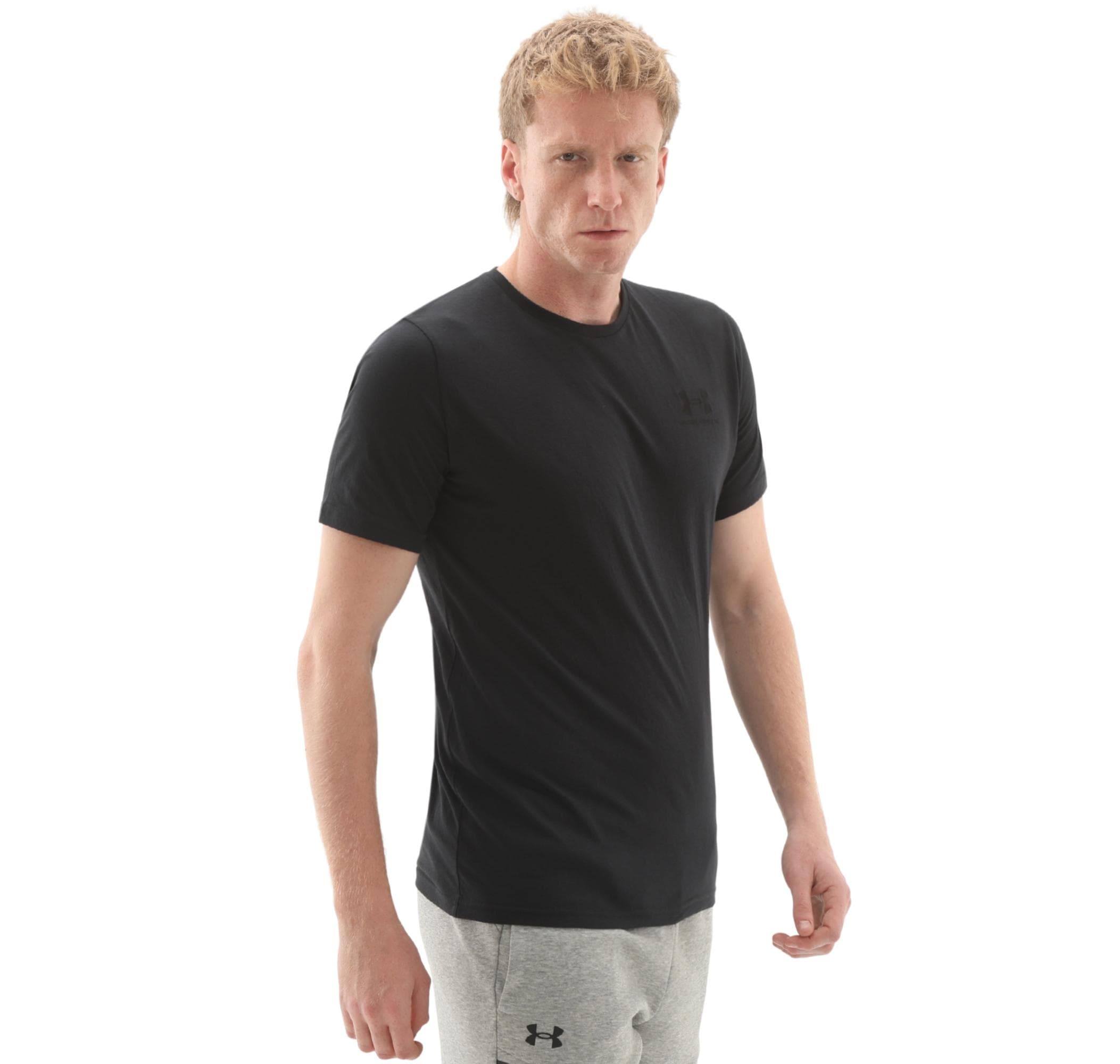 Under Armour Under Armour Sportstyle Left Chest Ss Erkek T-Shirt Siyah - 3