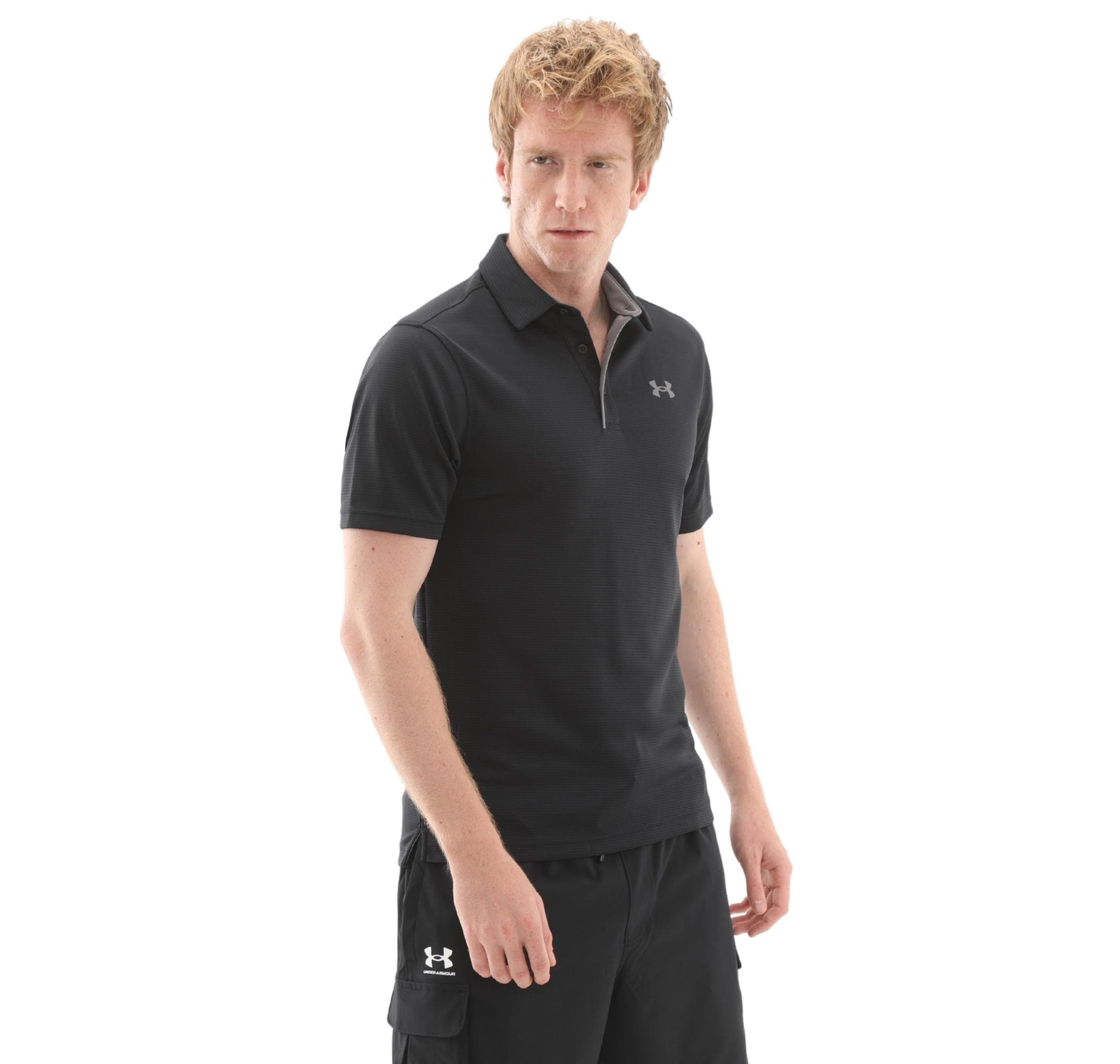 Under Armour Under Armour Tech Polo Erkek T-Shirt Siyah - 2