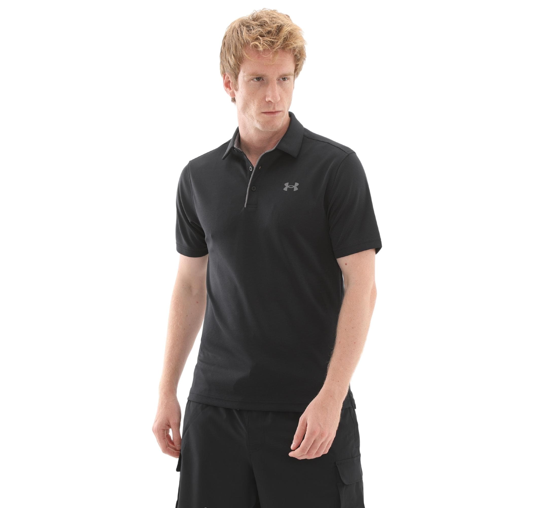 Under Armour Under Armour Tech Polo Erkek T-Shirt Siyah - 3