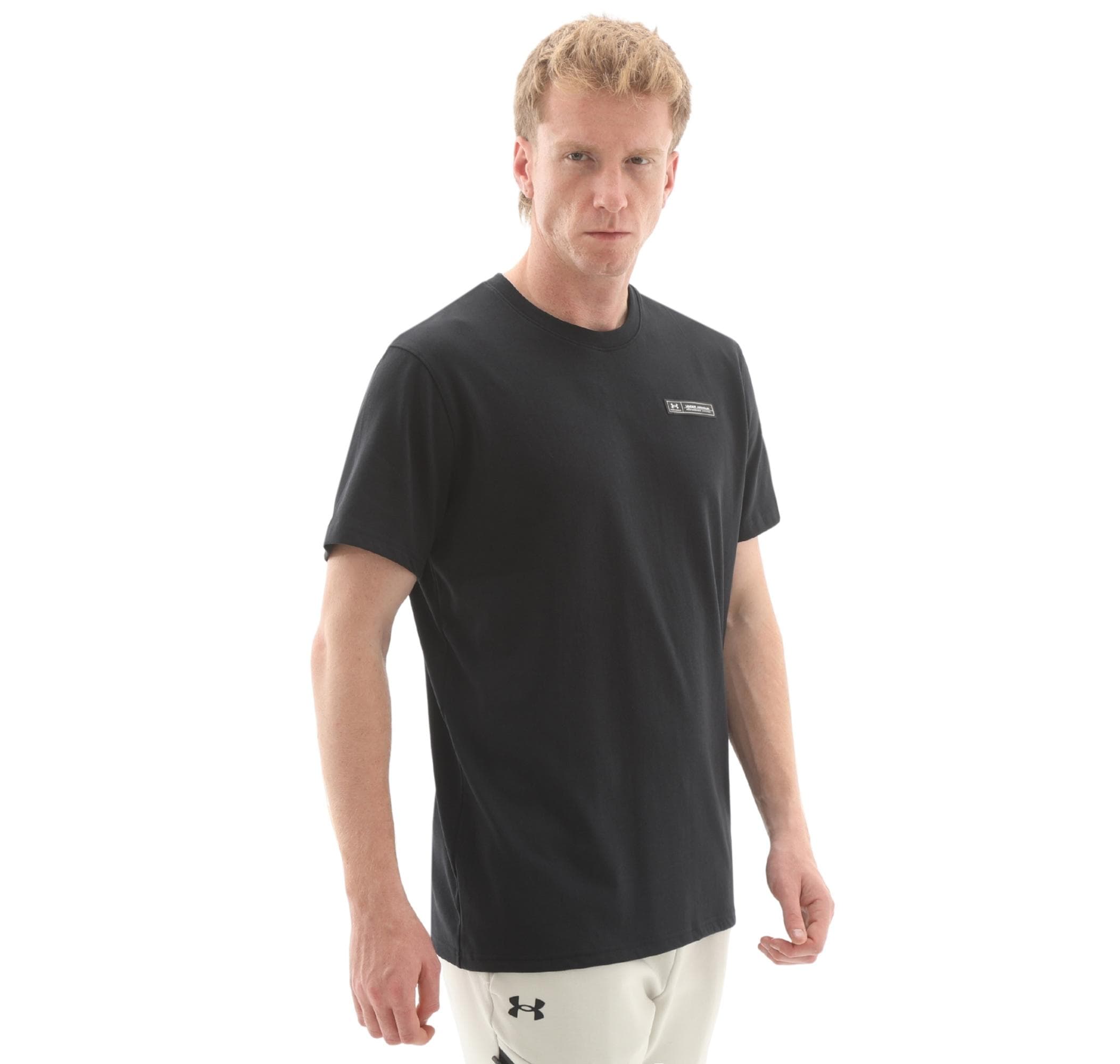 Under Armour Under Armour Ua Hw Armour Label Ss Erkek T-Shirt Siyah - 3