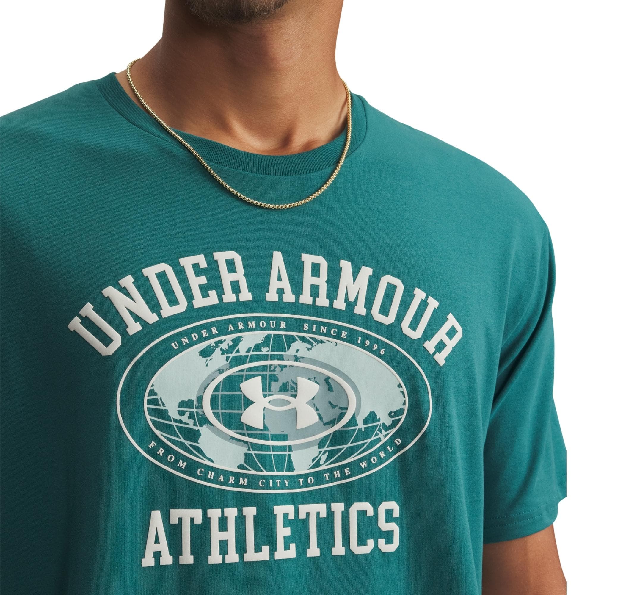 Under Armour Under Armour Ua M 60-40S Armor Globe Ss Erkek T-Shirt Yeşil - 3