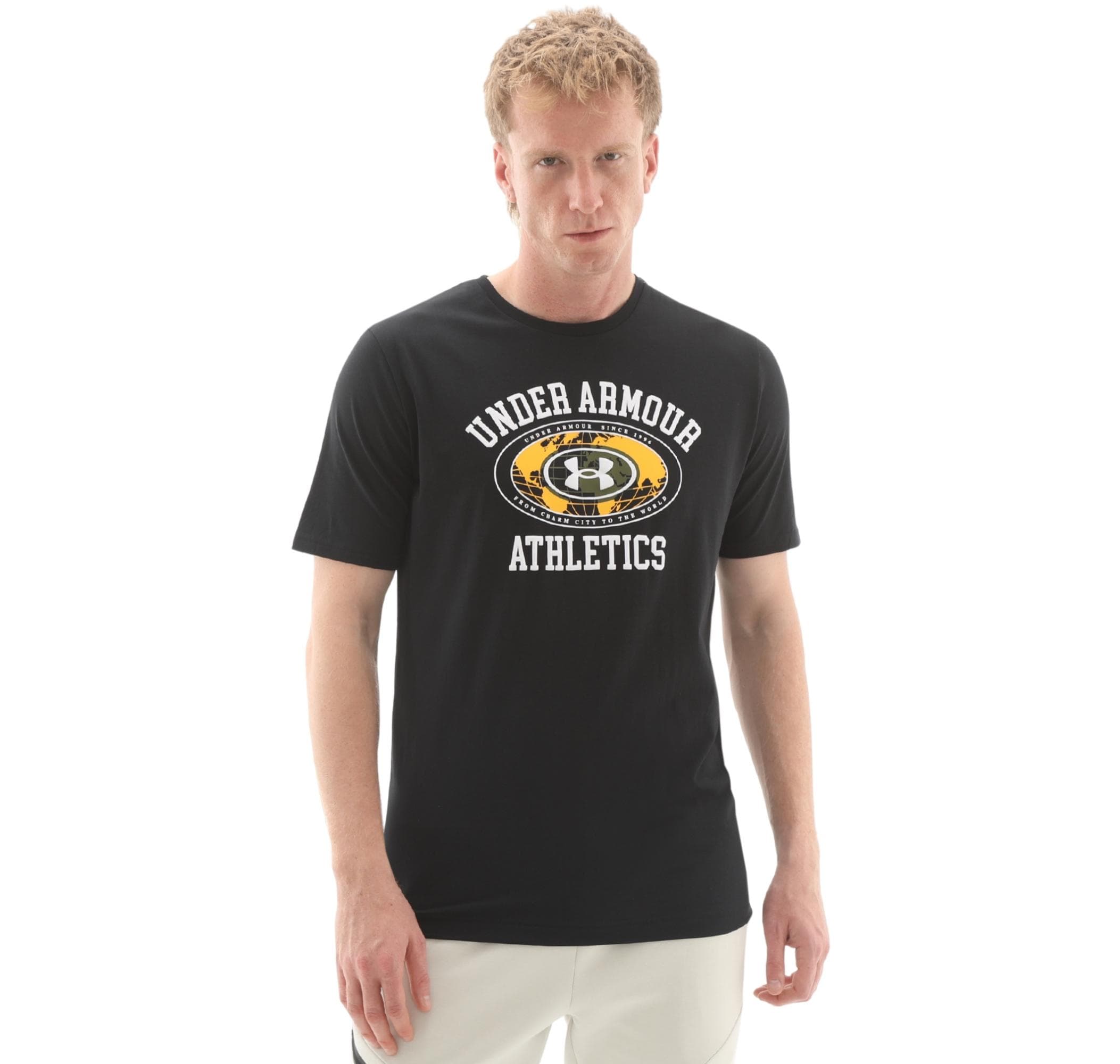 Under Armour Under Armour Ua M 60-40S Armor Globe Ss Erkek T-Shirt Siyah