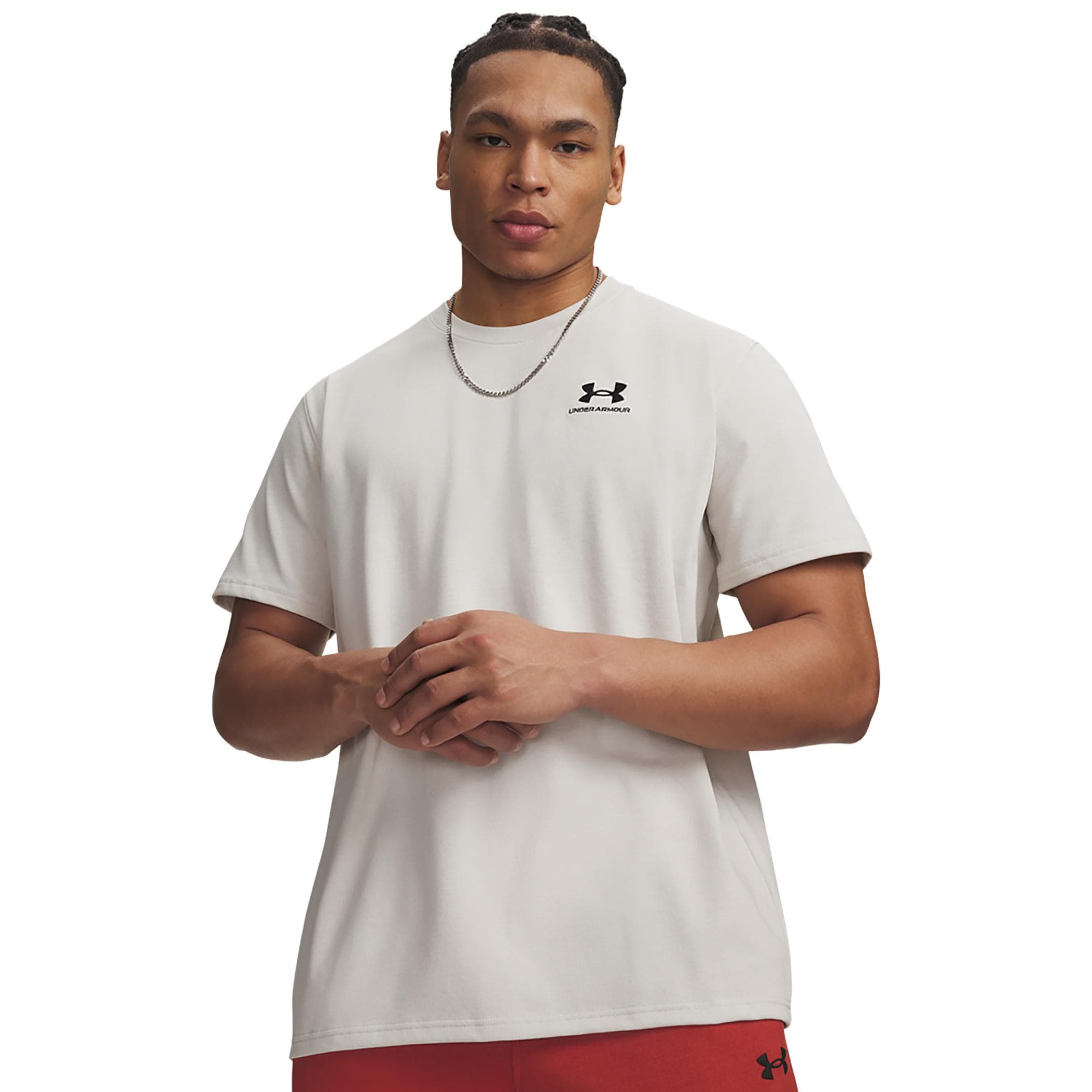 Under Armour Under Armour Ua M Logo Emb Heavyweıght Ss Erkek T-Shirt Beyaz