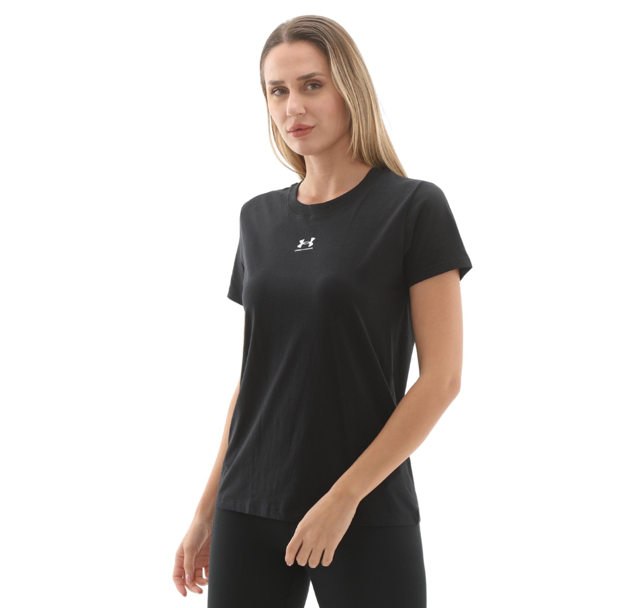 Under Armour Under Armour Ua Rival Core Ss Kadın T-Shirt Siyah - 2