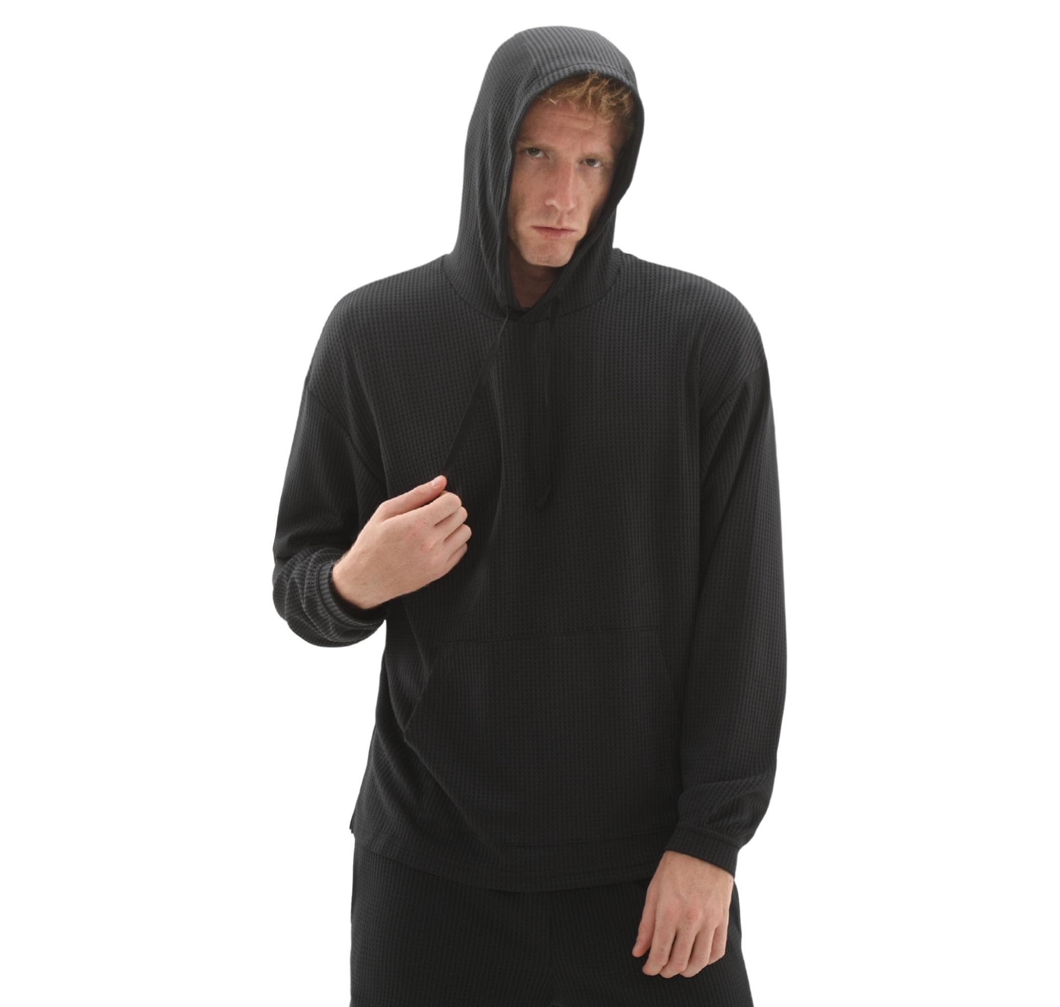 Under Armour Under Armour Ua Rival Waffle Hoodie Erkek Sweatshirt Siyah - 4