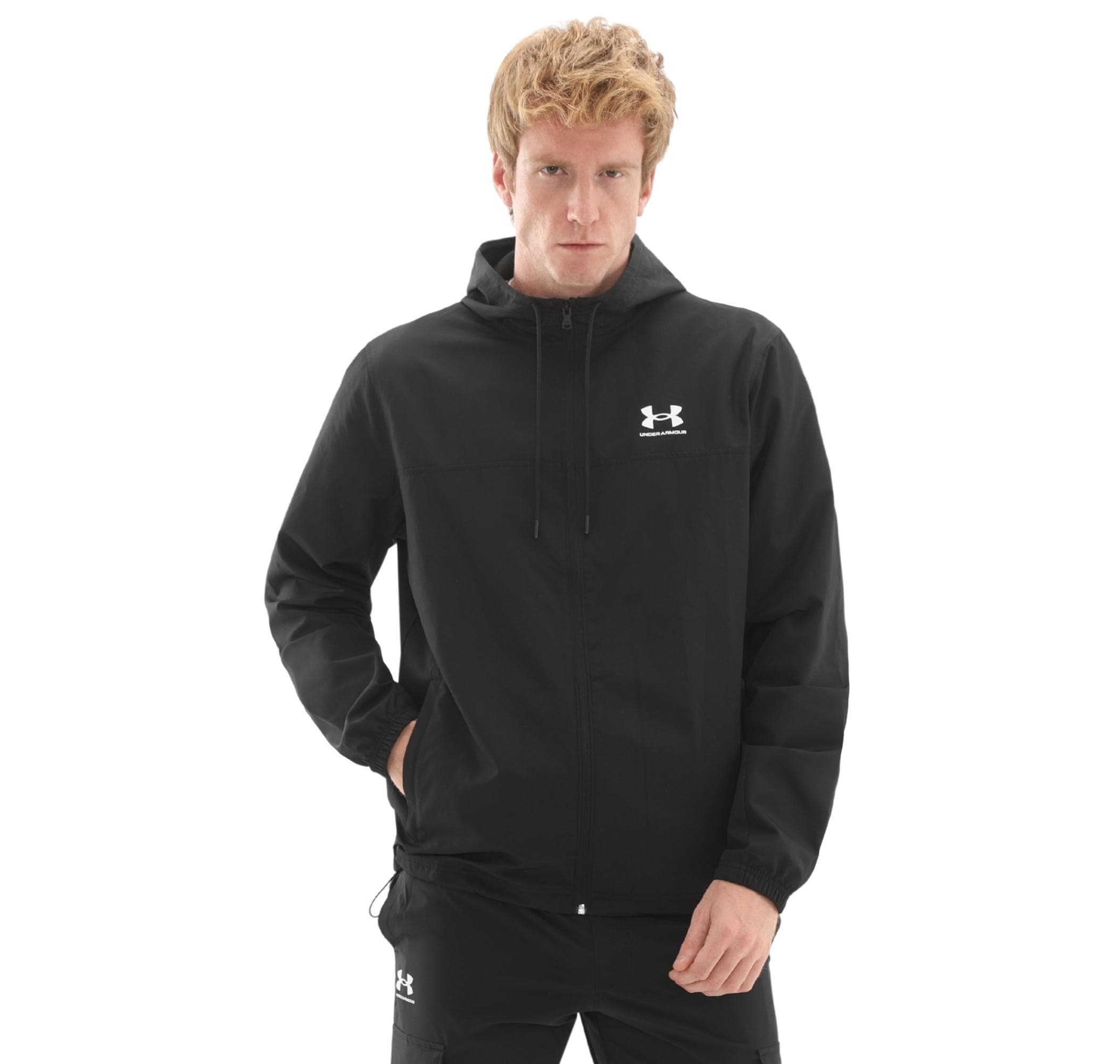 Under Armour Under Armour Ua Rival Wvn Windbreaker Erkek Yağmurluk-Rüzgarlık Siyah