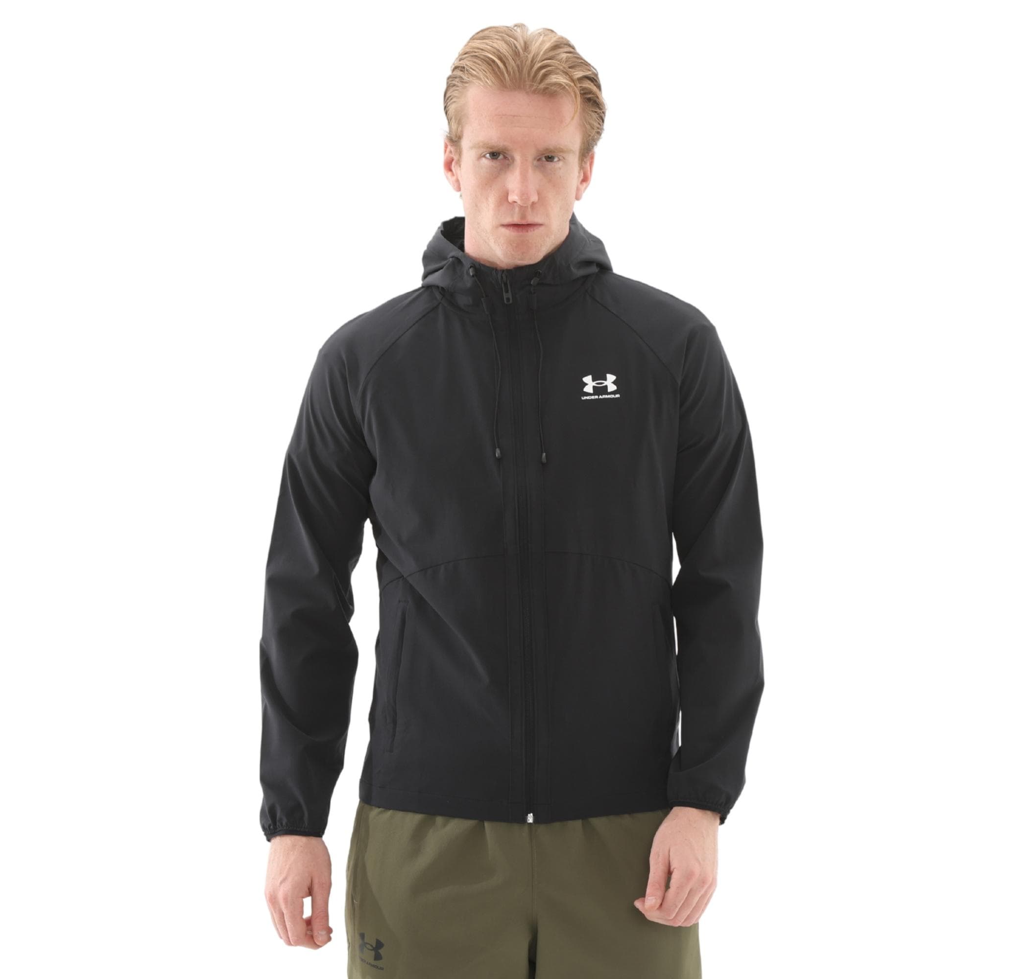 Under Armour Under Armour Ua Stretch Wvn Windbreakereu Erkek Yağmurluk-Rüzgarlık Siyah