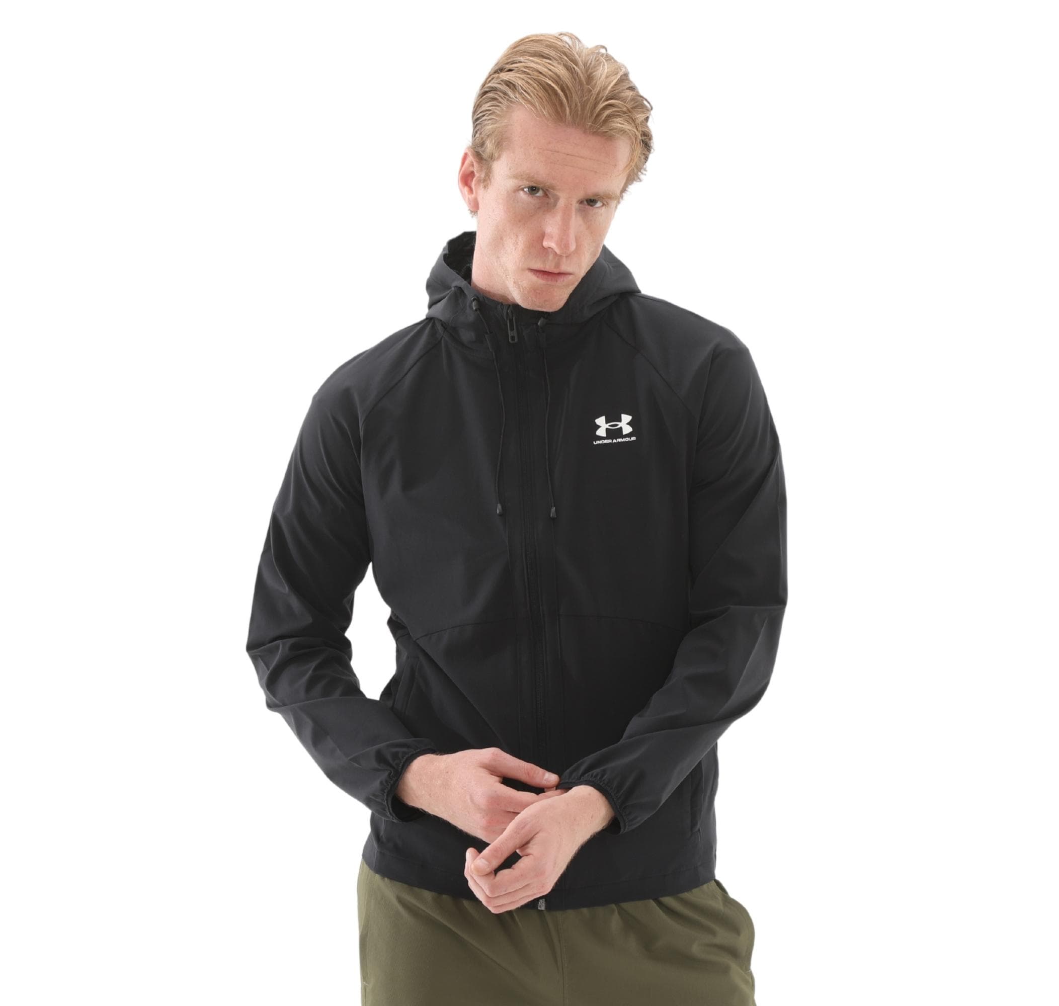 Under Armour Under Armour Ua Stretch Wvn Windbreakereu Erkek Yağmurluk-Rüzgarlık Siyah - 2