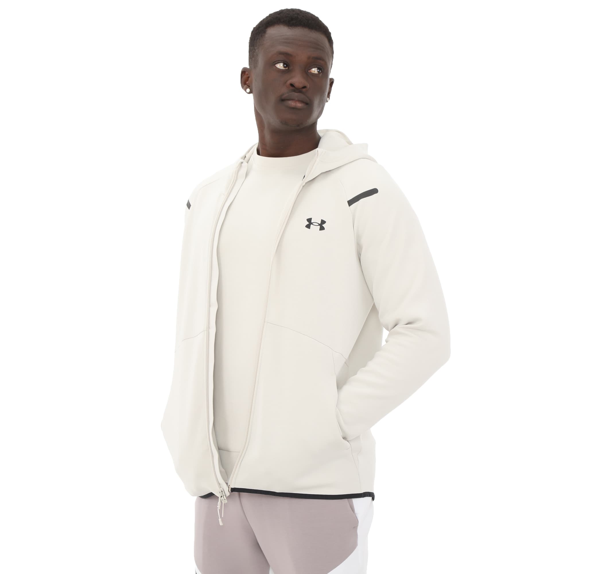 Under Armour Under Armour Ua Unstoppable Flc Fz Hd Eu Erkek Ceket Beyaz - 2