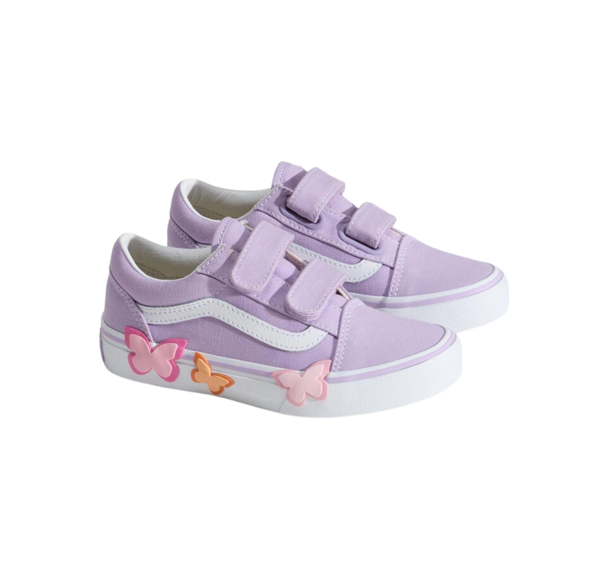 Vans Vans Old Skool V Butterfly Çocuk Spor Ayakkabı Mor - 2