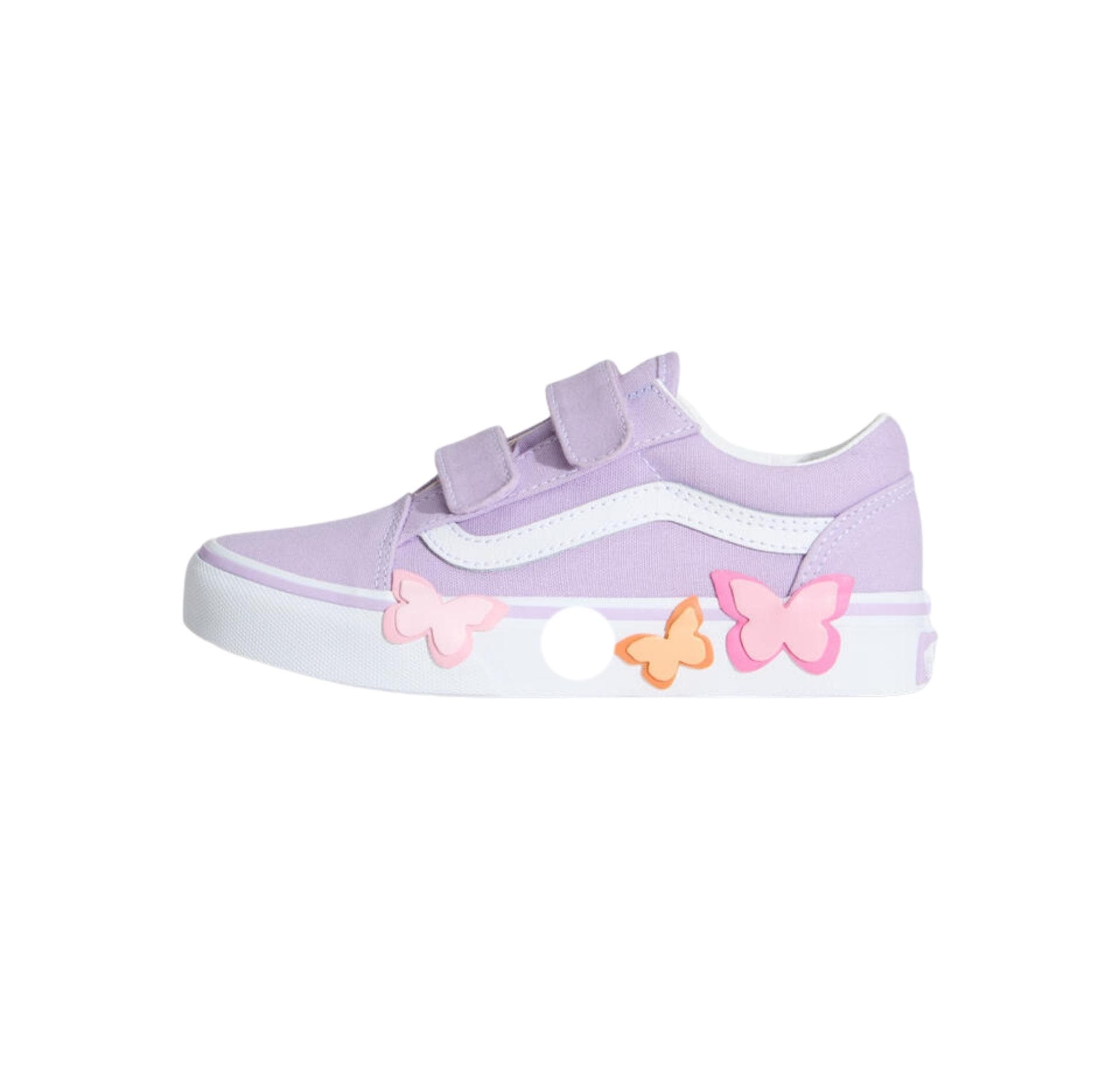 Vans Vans Old Skool V Butterfly Çocuk Spor Ayakkabı Mor - 4