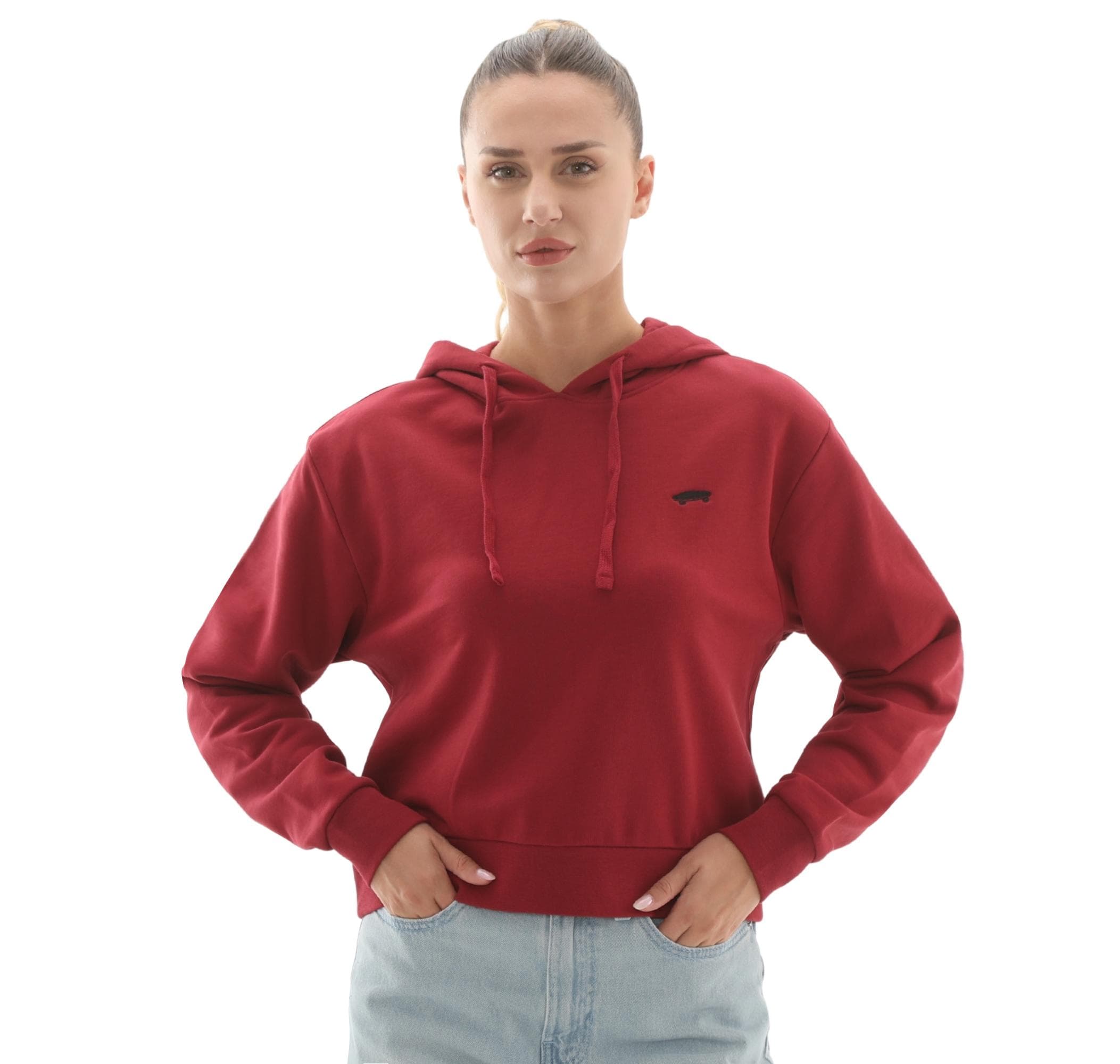 Vans Vans W Salton Rlx Ft Po Kadın Sweatshirt Bordo
